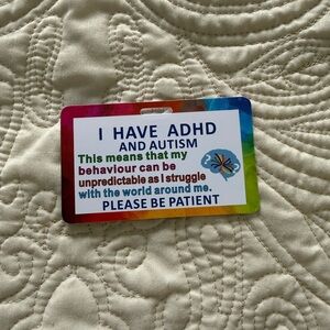AuDHD/ADHD and Autism Awareness Badge